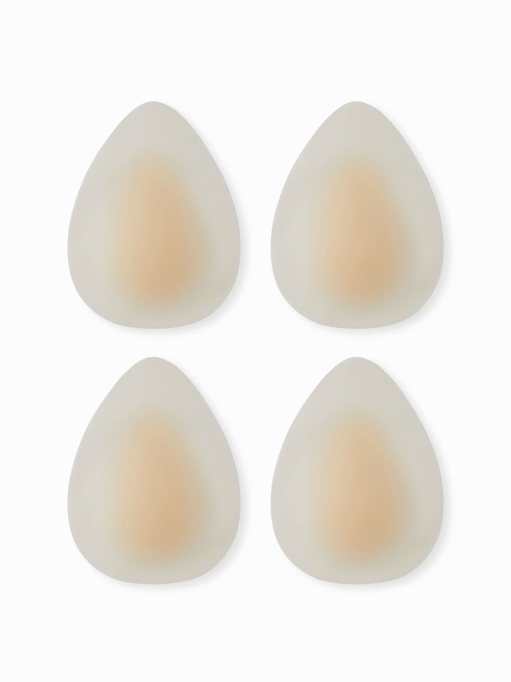 2 PAIRS WATER DROP SHAPED REUSABLE ADHESIVE SILICONE NIPPLE COVERS