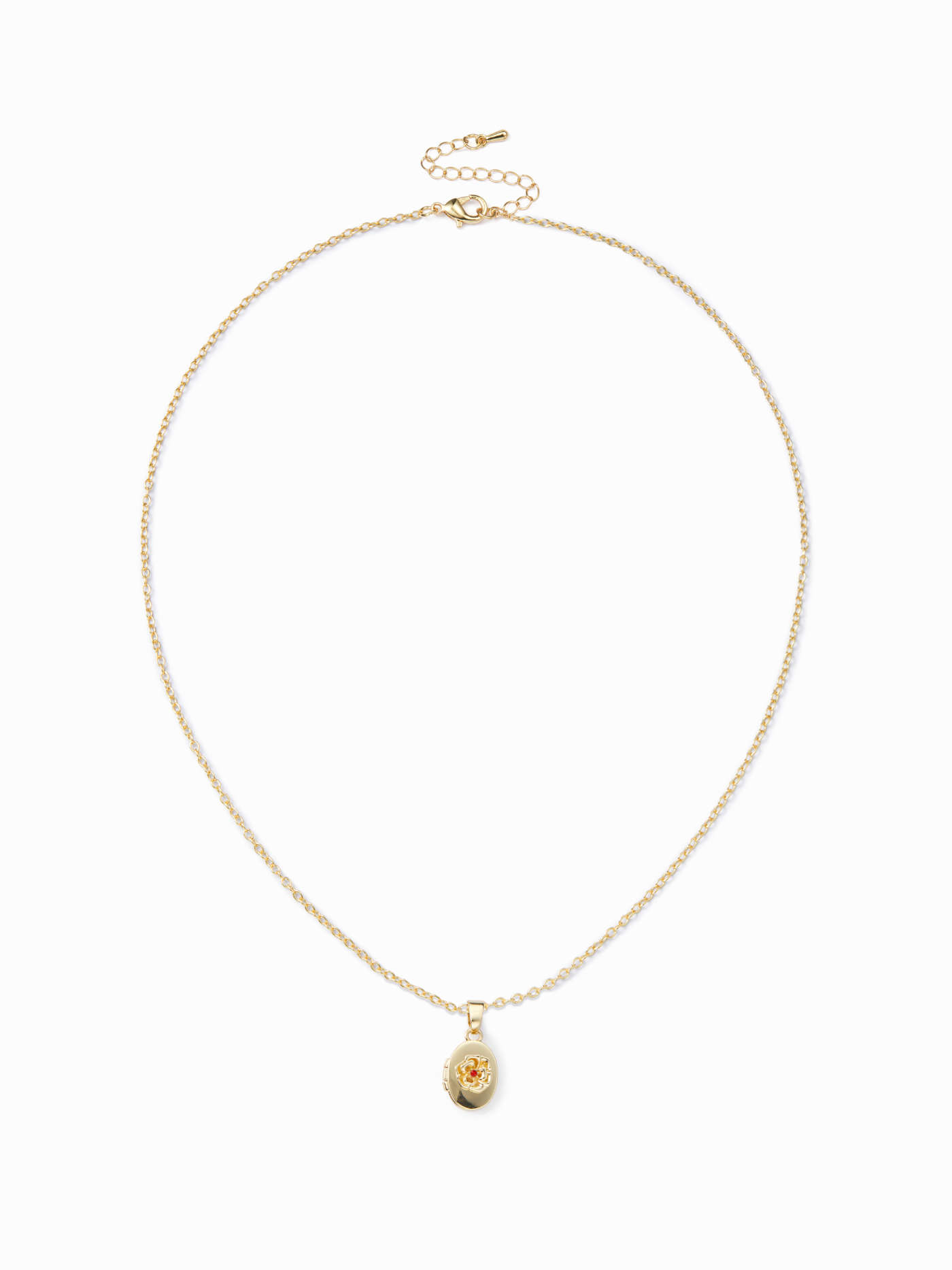 RHINESTONE DECOR FLOWER PENDANT NECKLACE