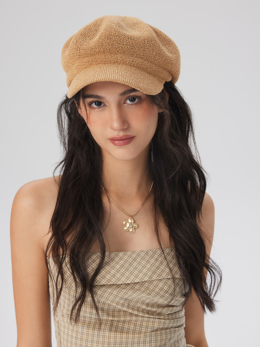 WOVEN BERET HAT