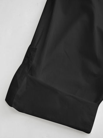 100% Cotton V-neck Shell Metal Detail Mini Dress