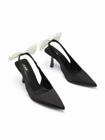 TACCHI SLINGBACK A PUNTA CON NODO A FIOCCO
