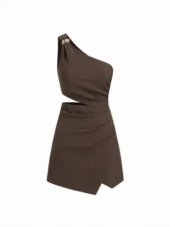 Knit Fabric Polo Neck Stripe Midi Dress For Daily Casual Work