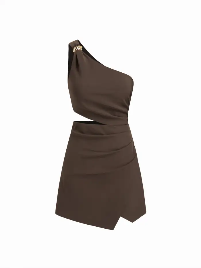 cider short dresses CIDER Womens Tiered Ruffle Mini Dress Square Neck Short Sleeve Casual  Dresses Brown at Amazon Women's Clothing store