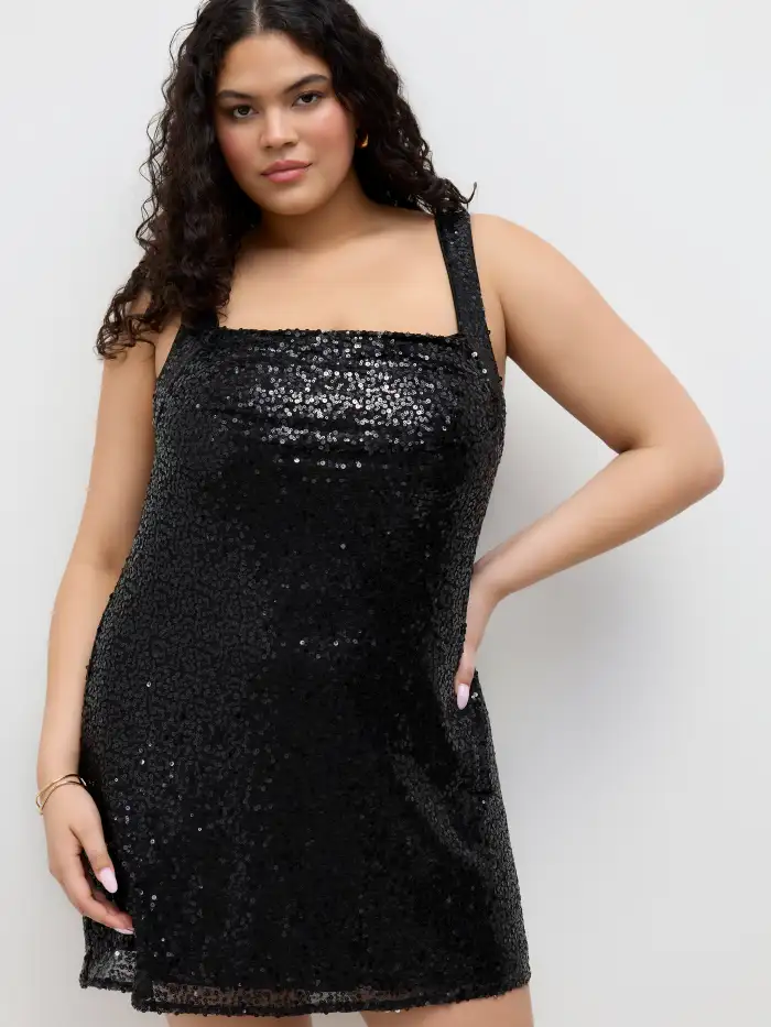 sachin and babi light blue dress 9 Sparkly Dresses Without Sequins for Holiday Parties