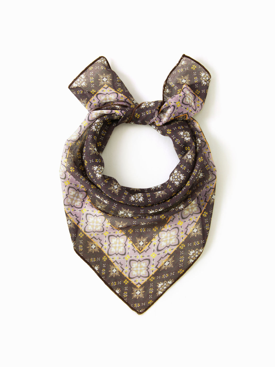FOULARD QUADRATO A FIORI
