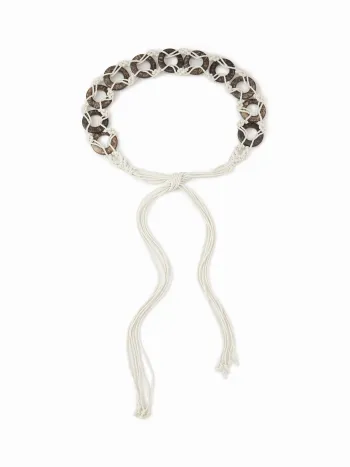 Kokosnussschalen-Lace-up-Taille-Gürtel