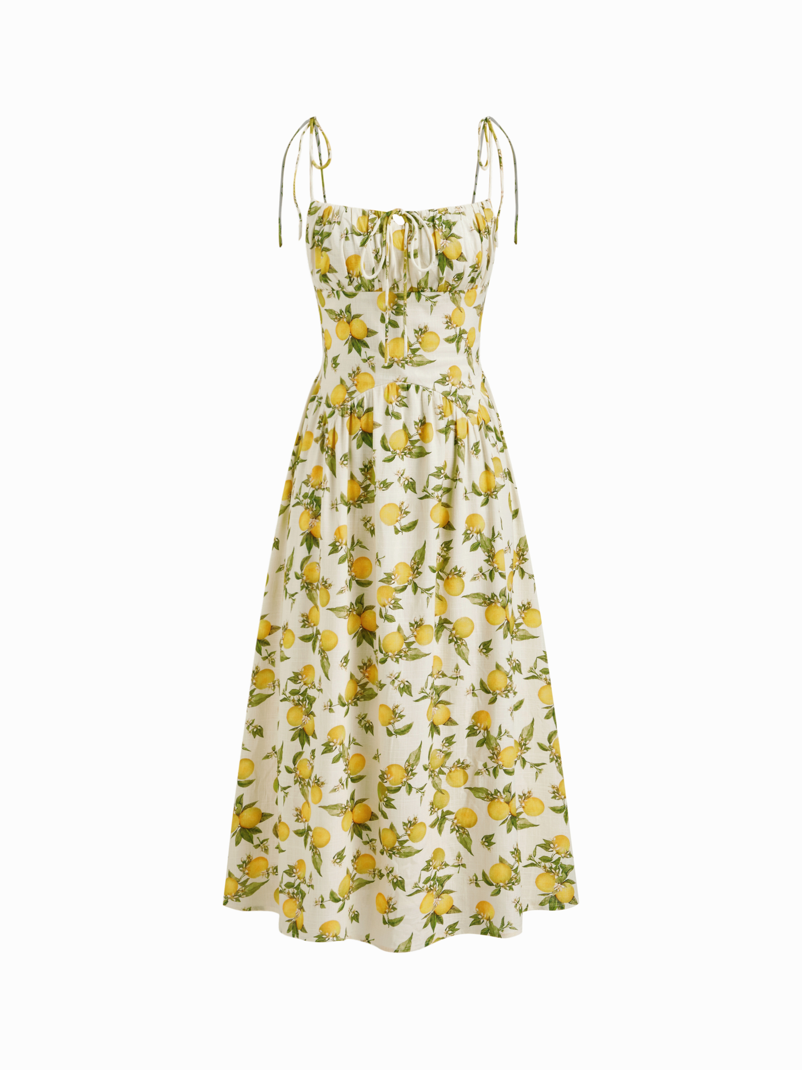 Sunflower-Printed Midi Dress（ワンピース）｜Her lip to（ハー