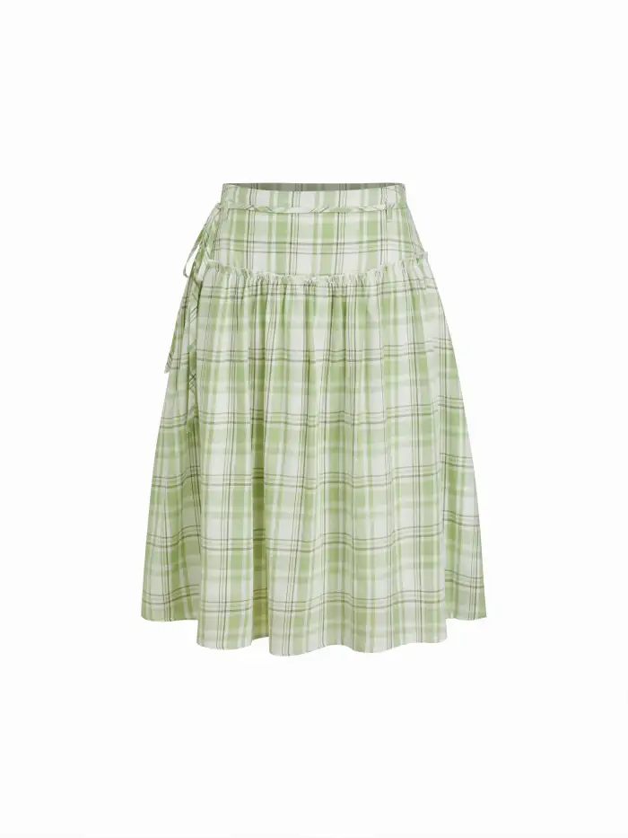Mesh Low Rise Polka Dot Bowknot Mermaid Skirt