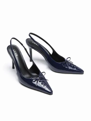 TACCHI SLINGBACK A PUNTA CON NODO A FIOCCO