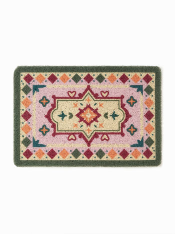 HEART & RHOMBUS DOOR MAT