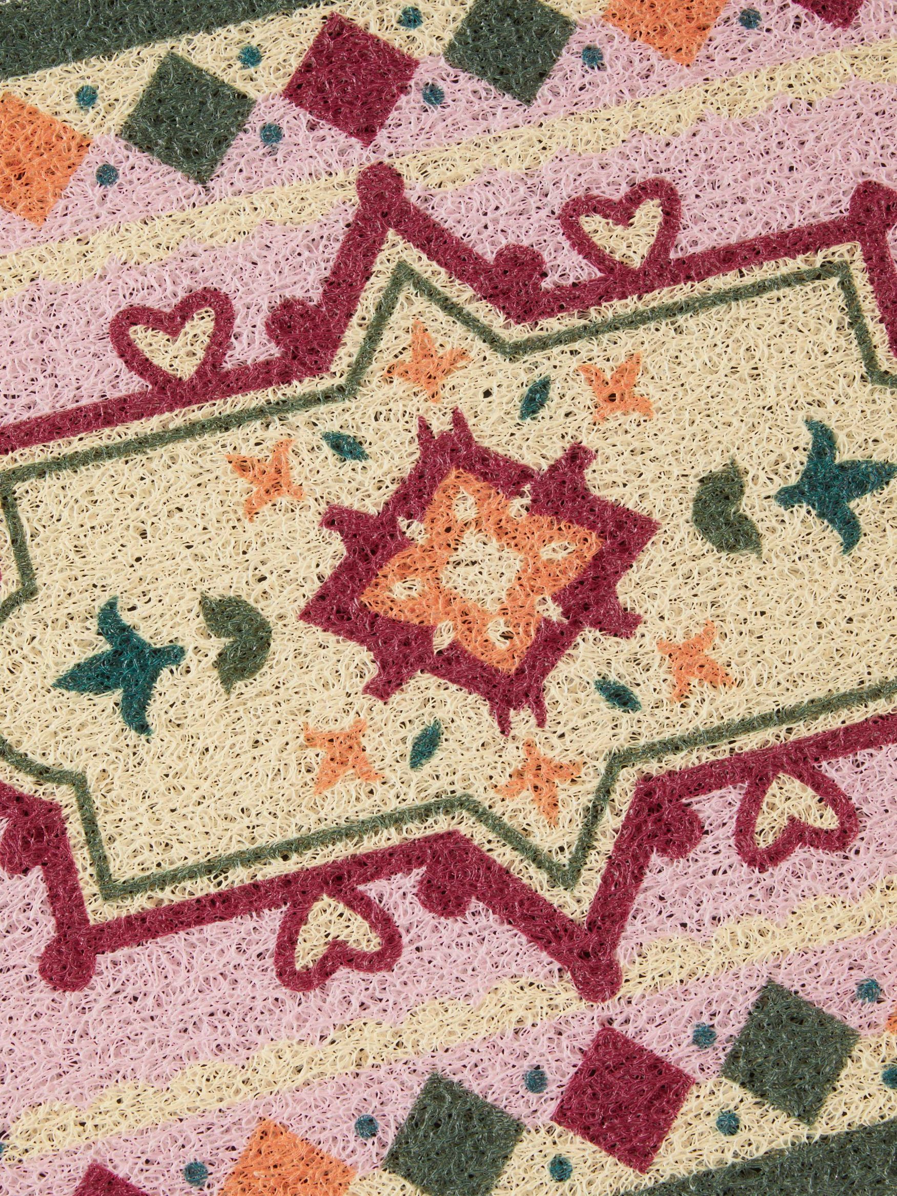 HEART & RHOMBUS DOOR MAT