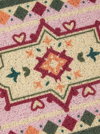 HEART & RHOMBUS DOOR MAT