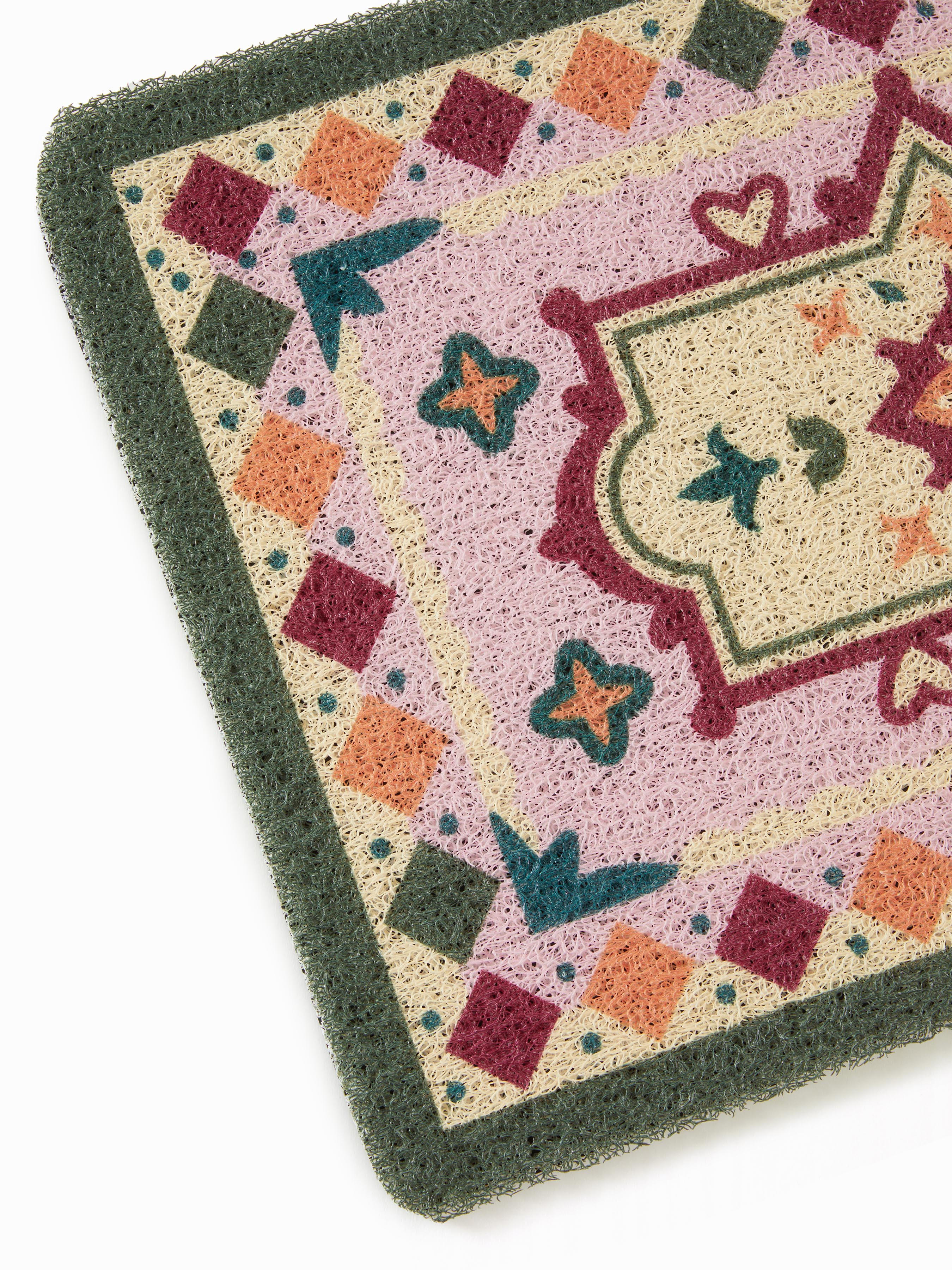 HEART & RHOMBUS DOOR MAT