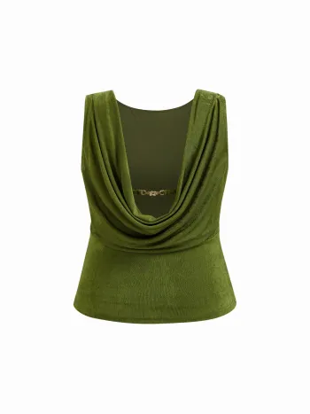 Bootschnitt, rückenloser, mit Schnalle versehener Tank-Top Kurve & Plus