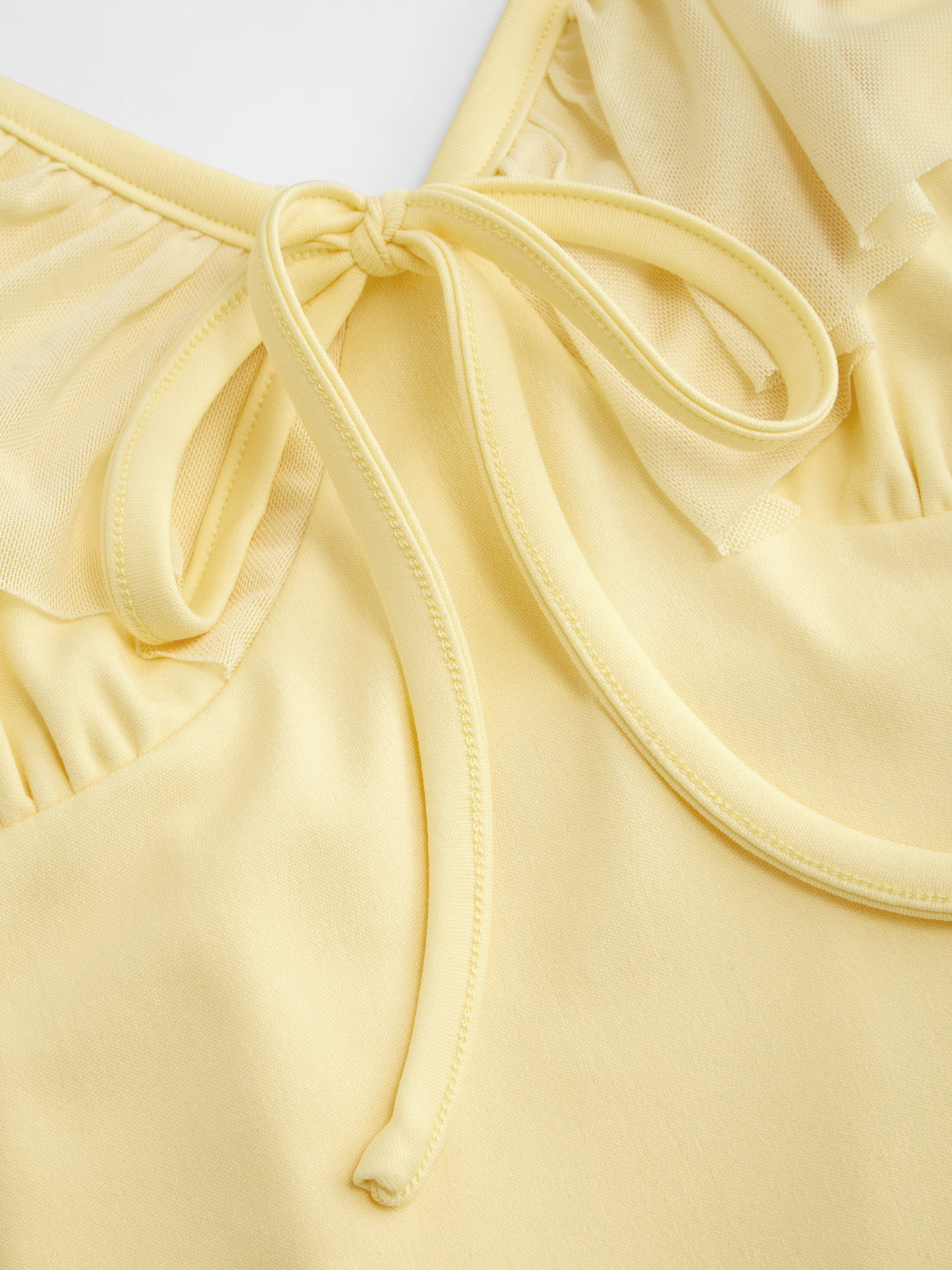 Satin Cowl Neck Solid Ruffle Hem Maxi Dress