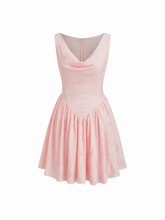 Tulle Corset Sweetheart Floral Layered Mini Dress