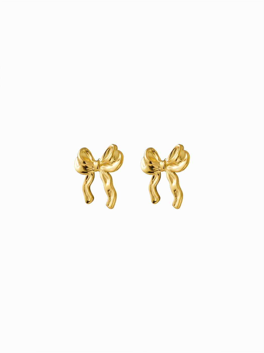 BOWKNOT STAINLESS STEEL STUD EARRINGS