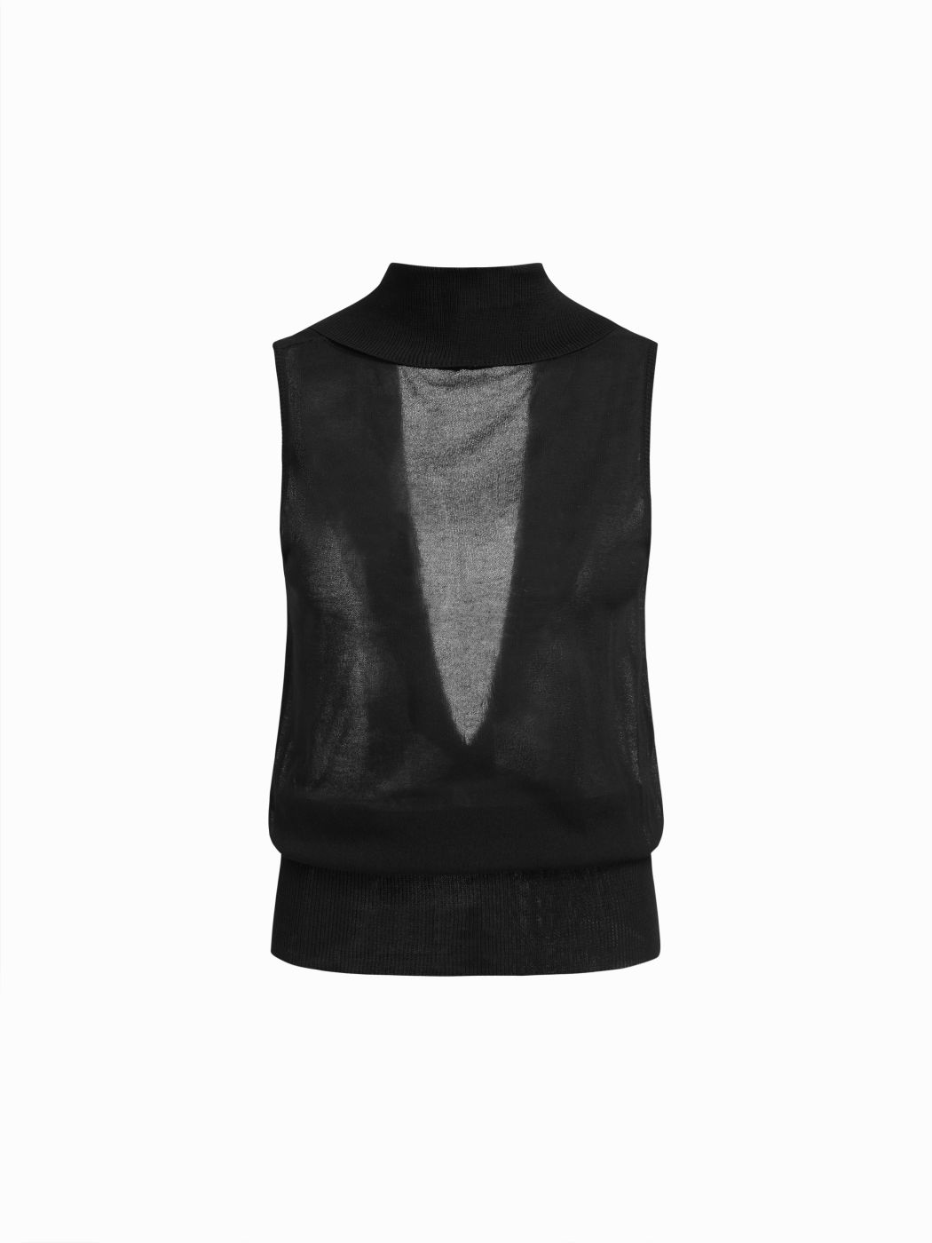 CDR Sheer Cowl Back Sweater