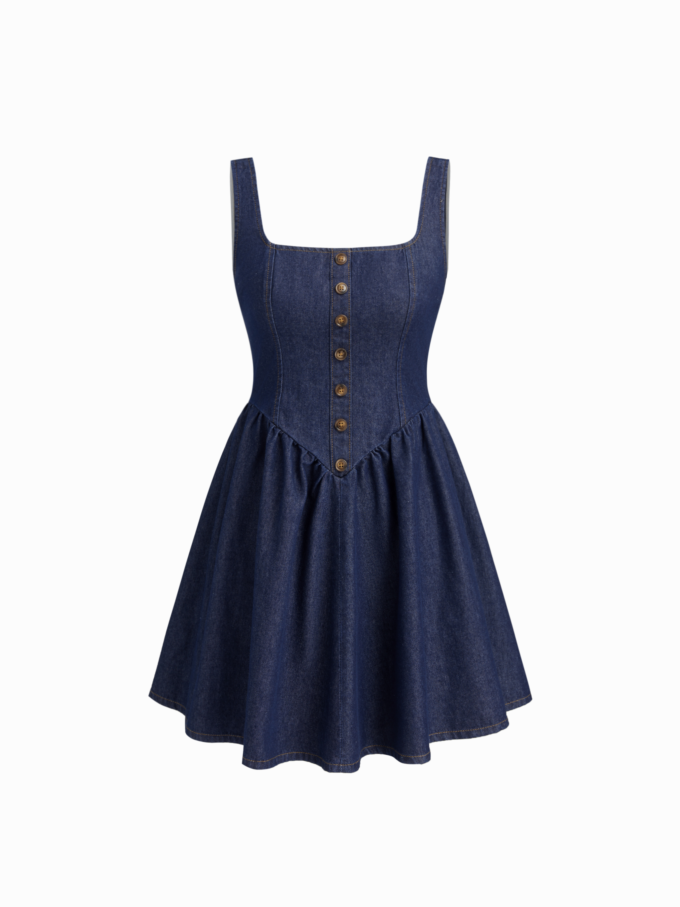 Denim Dress Denim Denim Corset Mini Dress For Daily Casual Date
