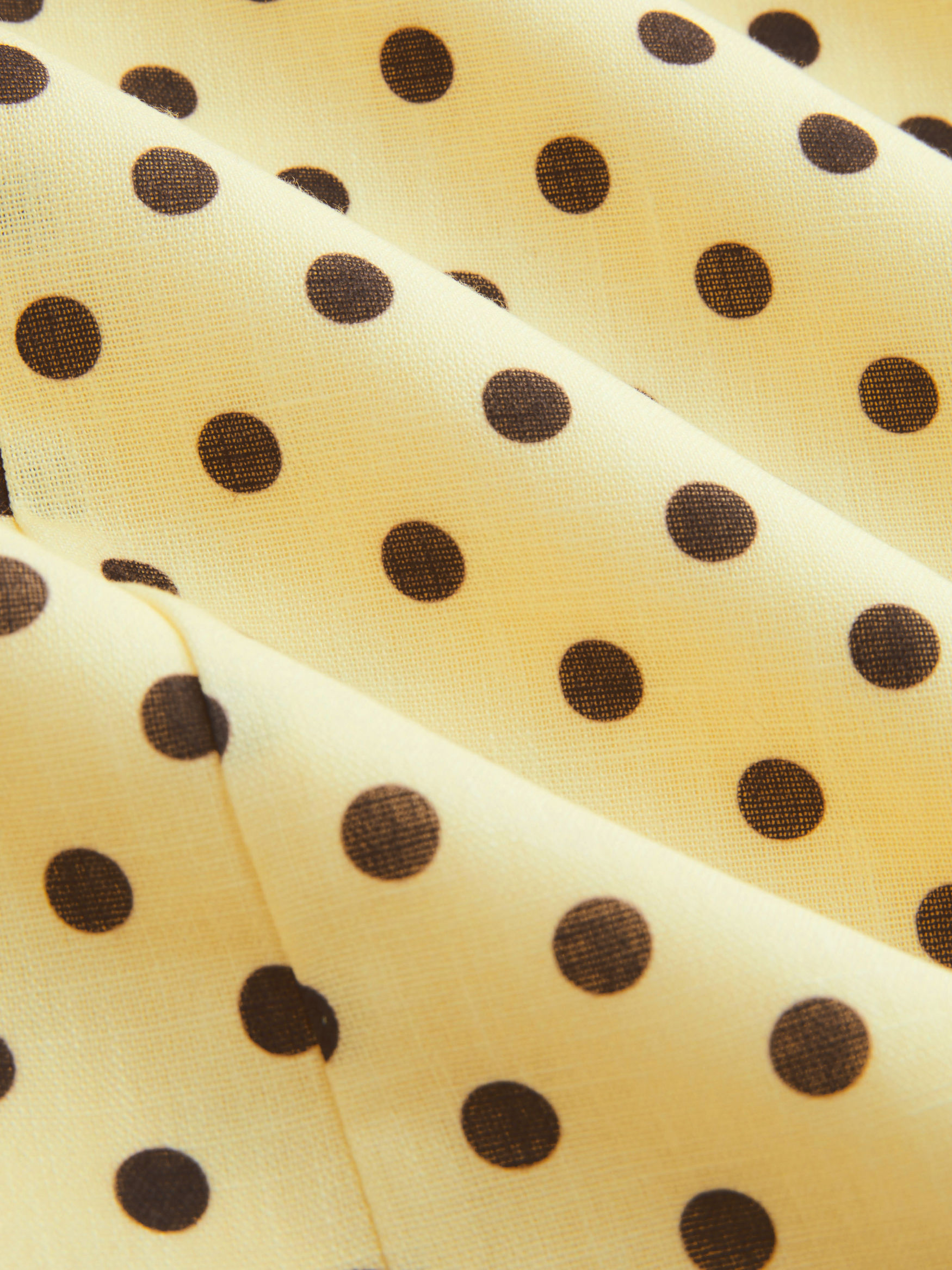 Halter Neckline Polka Dot Drawstring Mini Dress