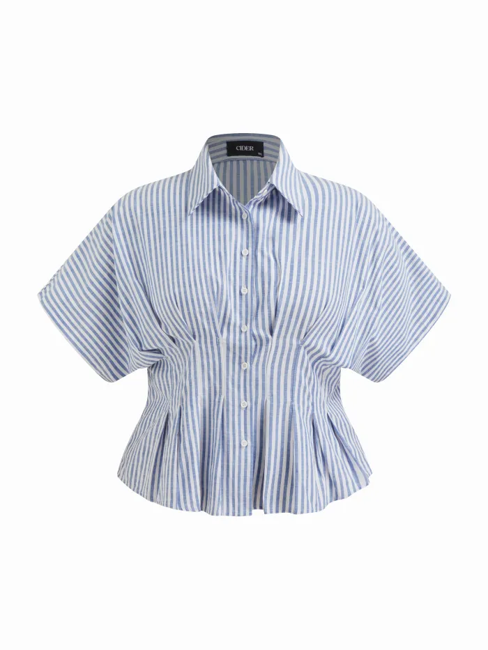 Ruched Asymmetrical Hem Tube Top