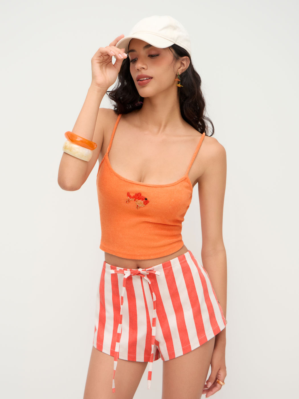 Terry-Fish-Perlen-Crop-Cami-Top