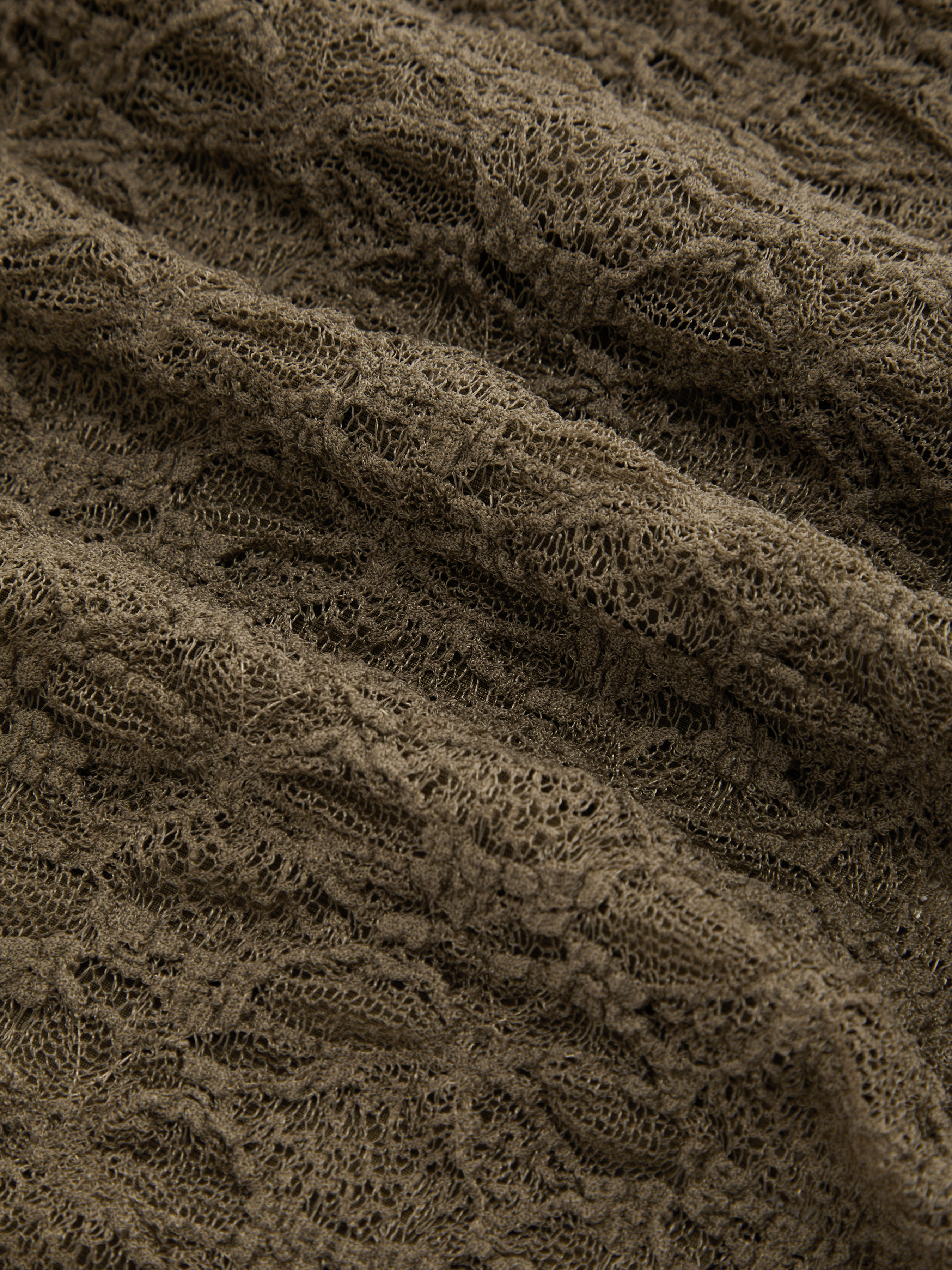 Lace Boat Neck Backless Chain Detail Ruched Mini Dress