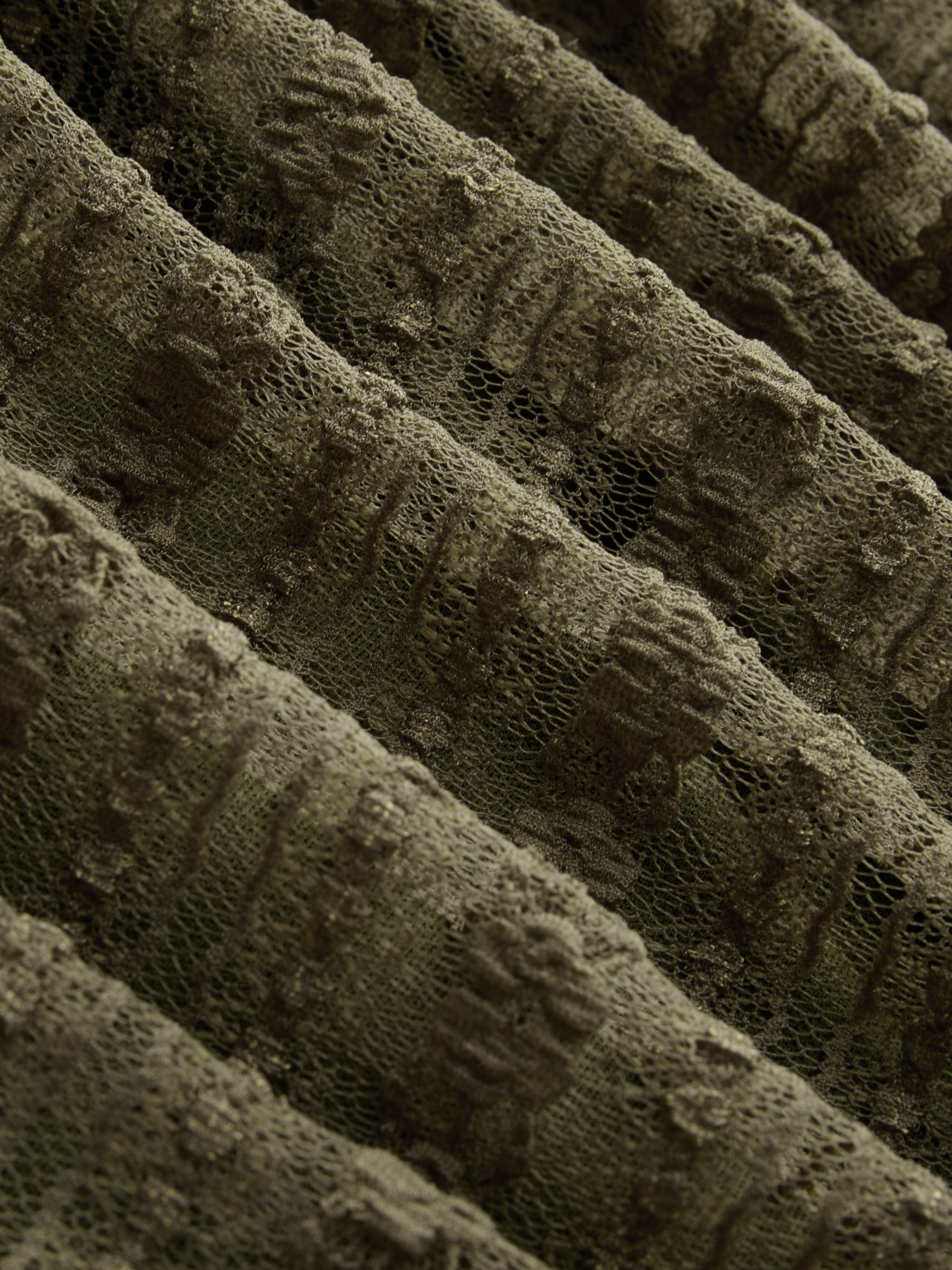 Lace Off-shoulder Drawstring Asymmetrical Hem Top