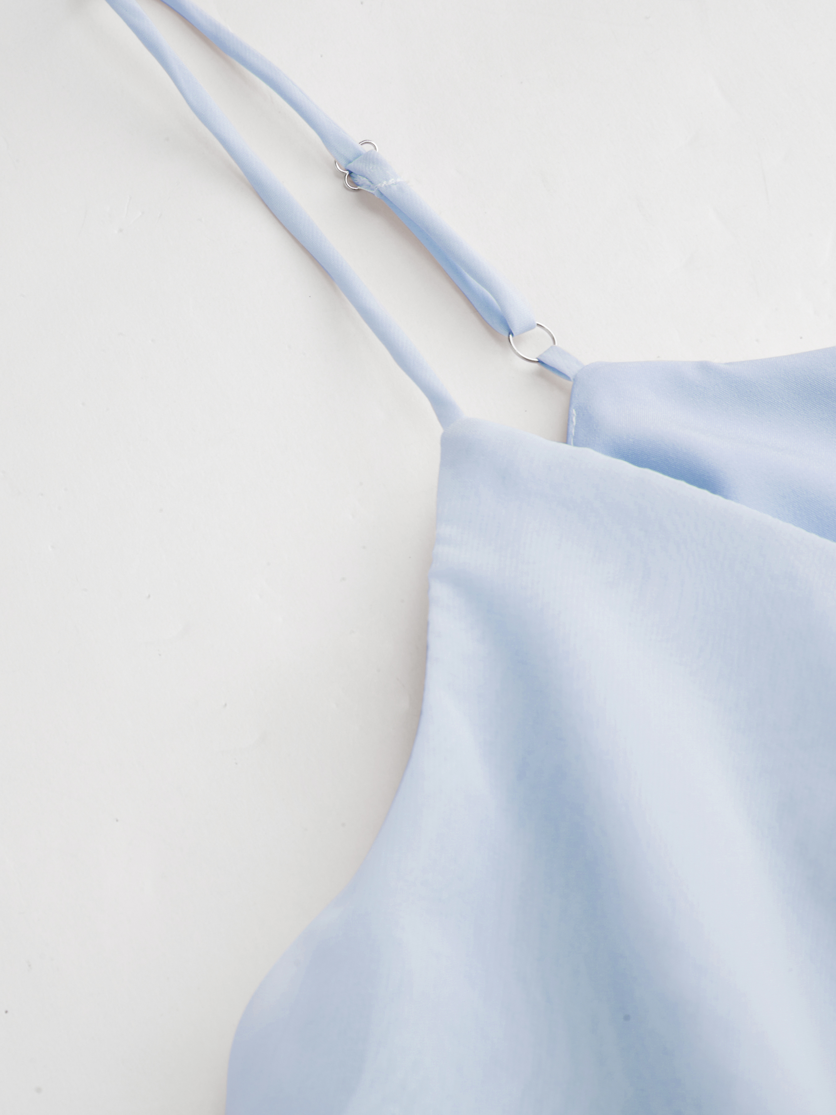 Satin V-neck Tiger Print Bowknot Cami Top