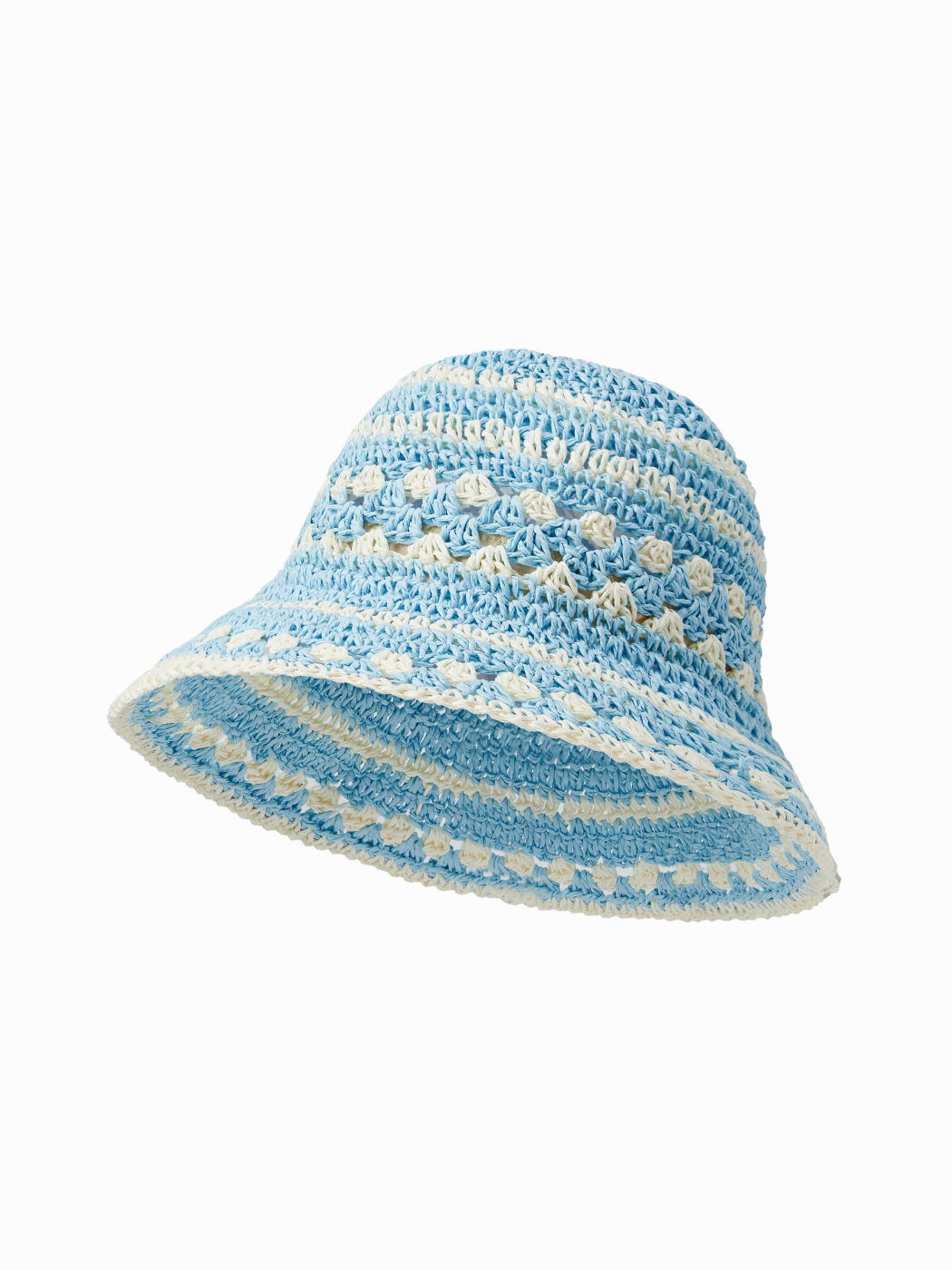 TWO-TONE WOVEN BUCKET HAT