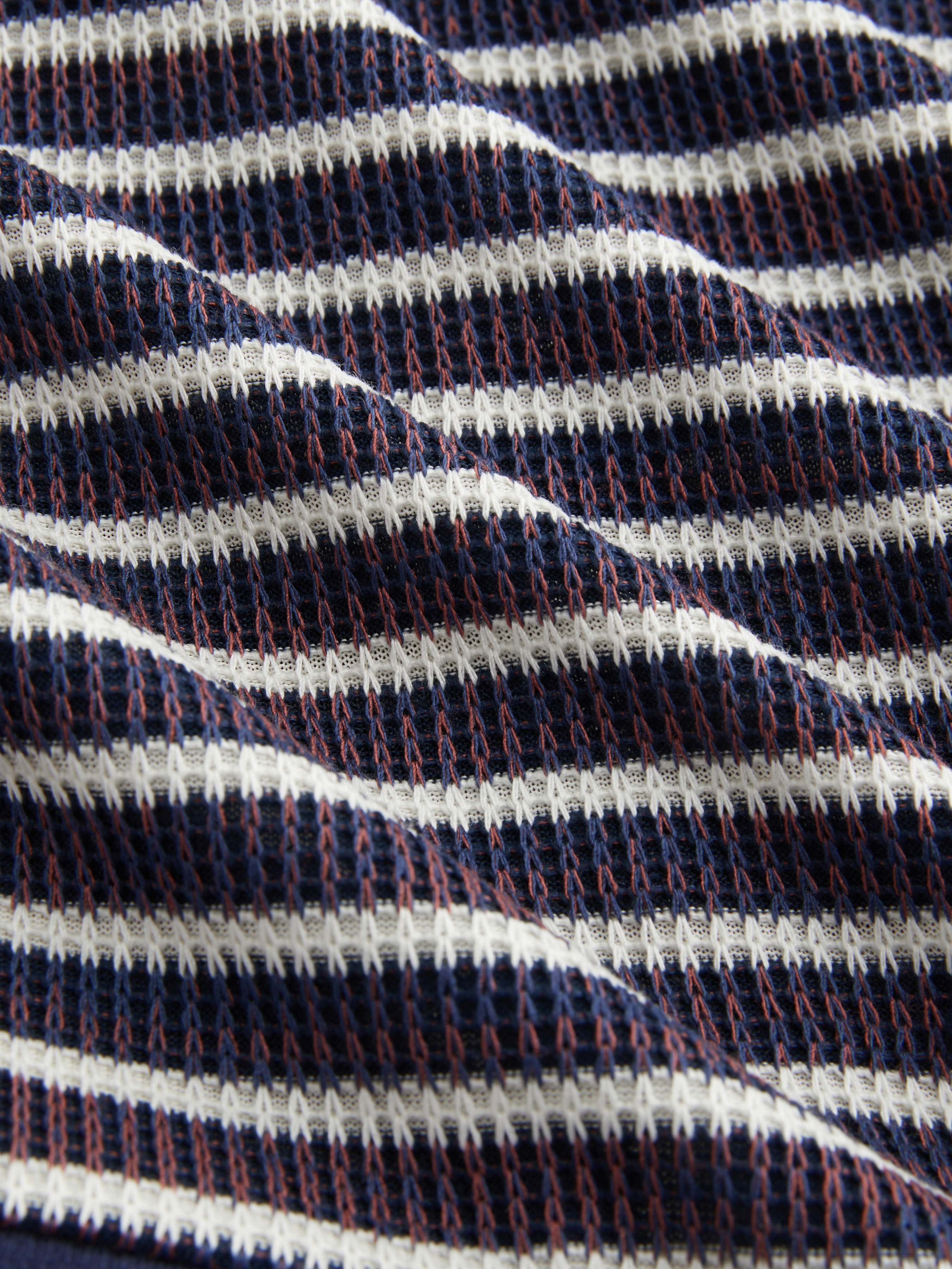 Cotton-blend Off-shoulder Stripe Zip Through Sweatshirt