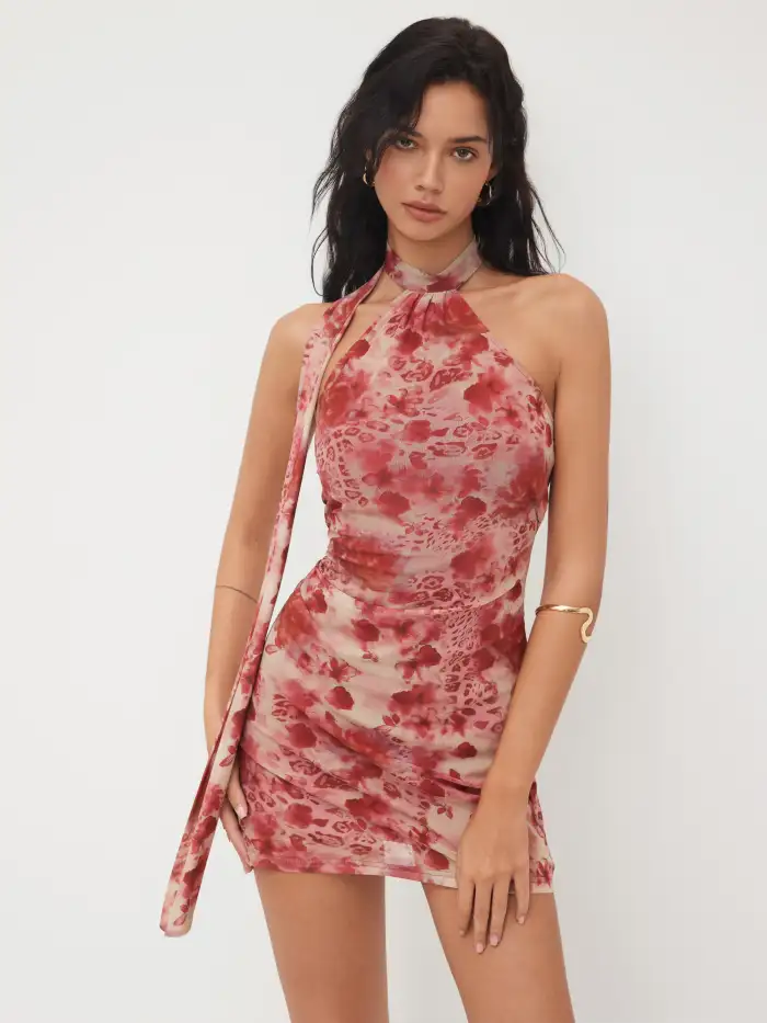 Lace Lace Tube Tie Back Mini Dress For Party/Clubbing