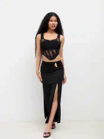 Spitzen-Corsett-Tank-Top