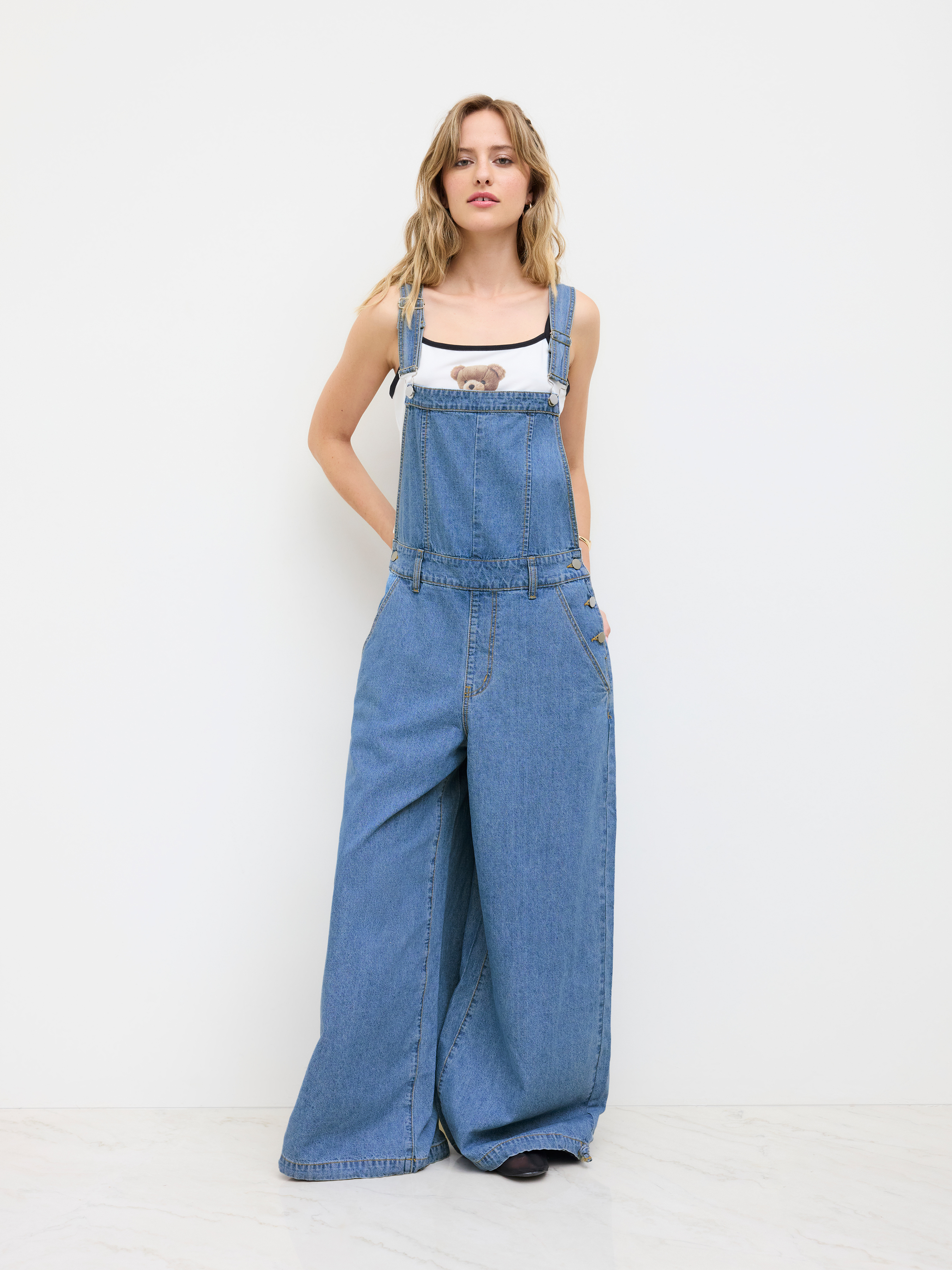 【ウォニョン着用】 JEANS ユーティリティミディスカート 送料無料☆IVE ウォニョン 着用！！【CIDER】サイドタイデニム