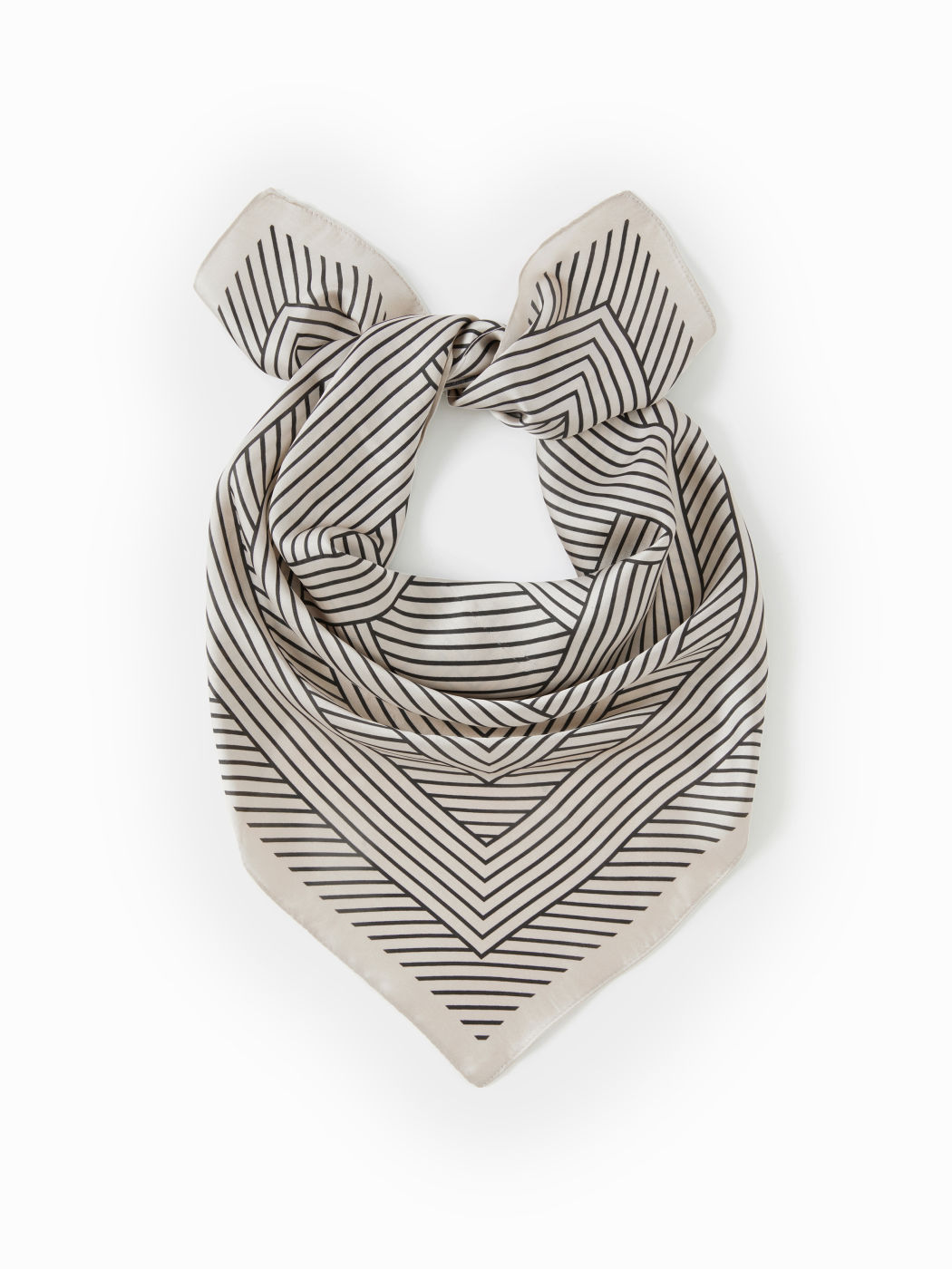 STRIPED SQUARE HEADSCARF