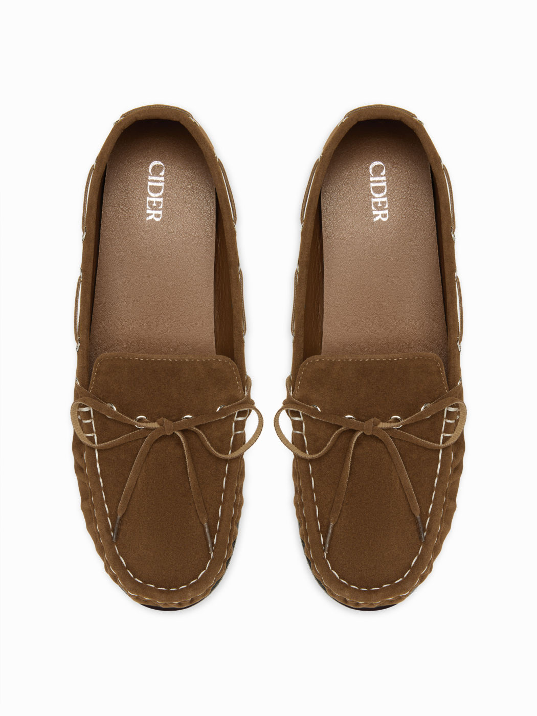 LACE-UP SUEDE LOAFERS 