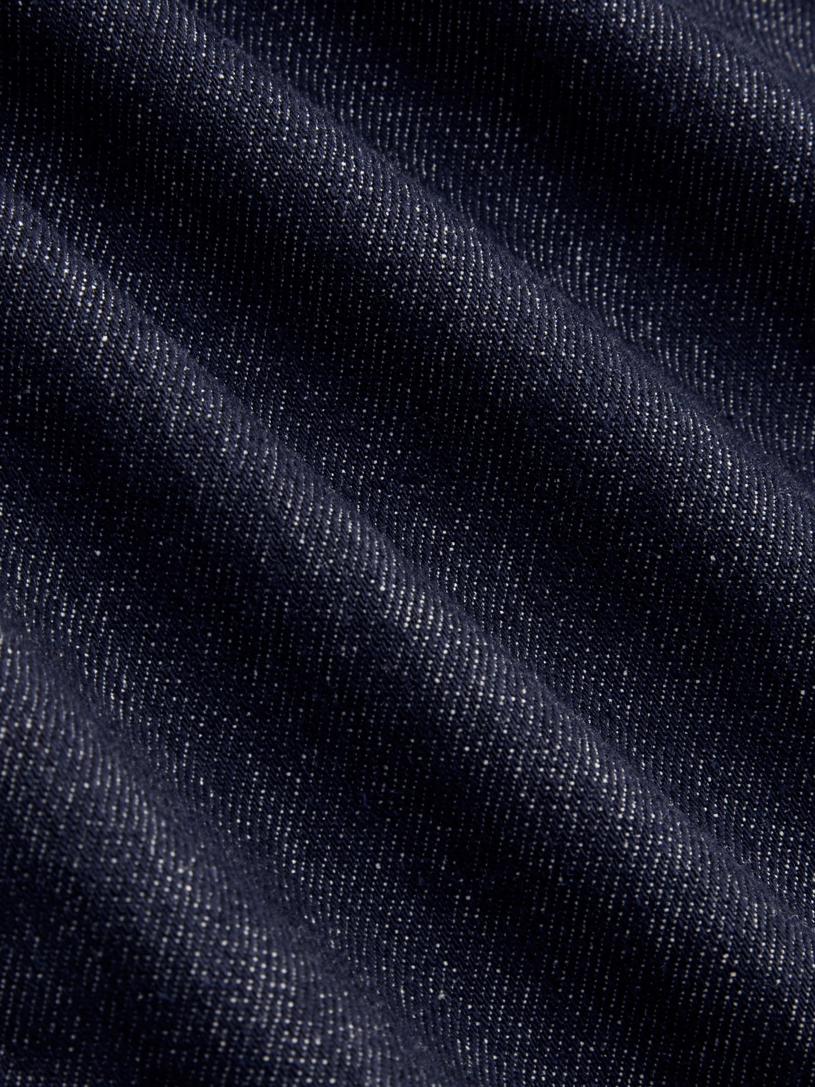 Denim Low Rise Solid Pocket Barrel-leg Jeans