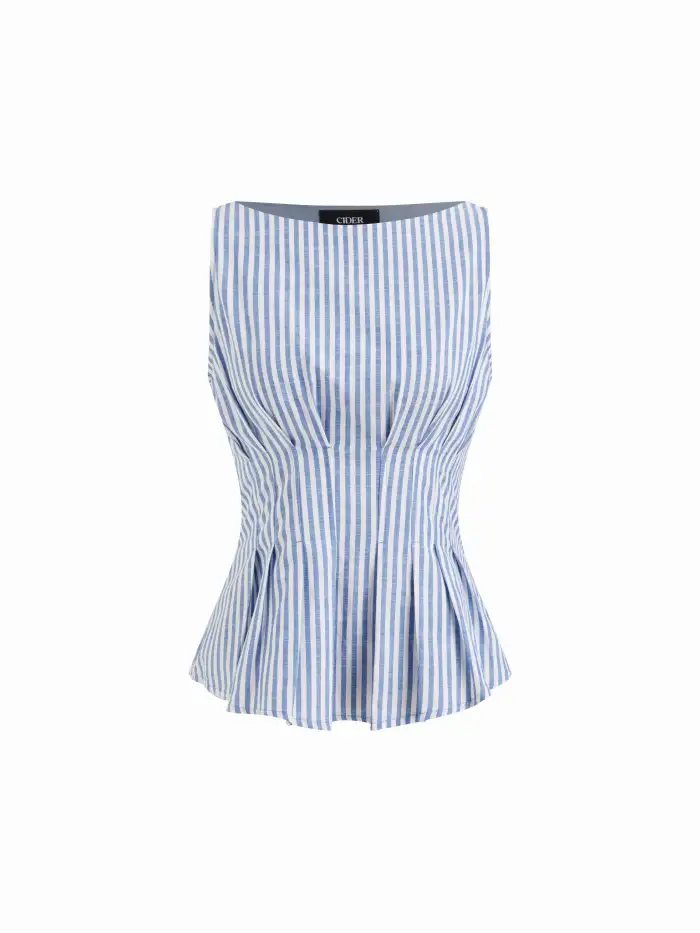 CDR Ruched Tie Front Tank