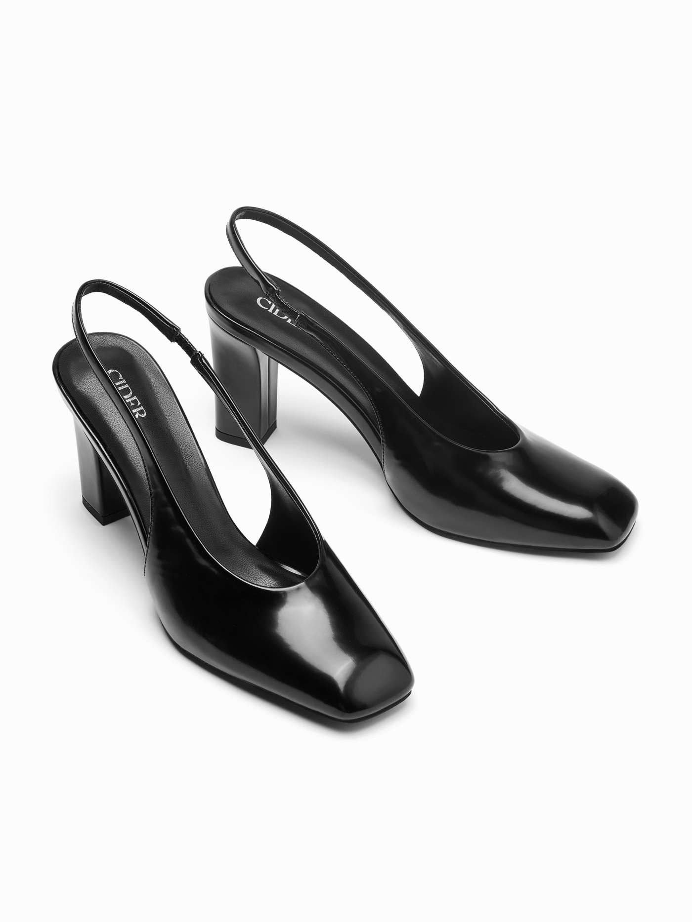 ADJUSTABLE STRAP SLINGBACK CHUNKY HEELS