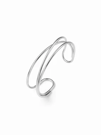 Wellenförmiges offenes Armband