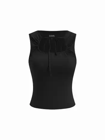CDR Taillierter Tanktop mit Frontknoten