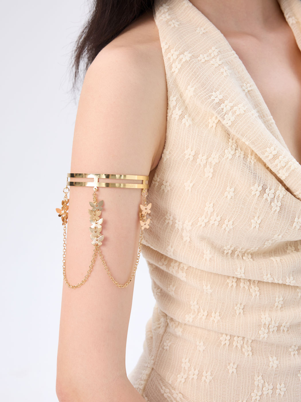 BUTTERFLY & CHAIN ARM CUFF
