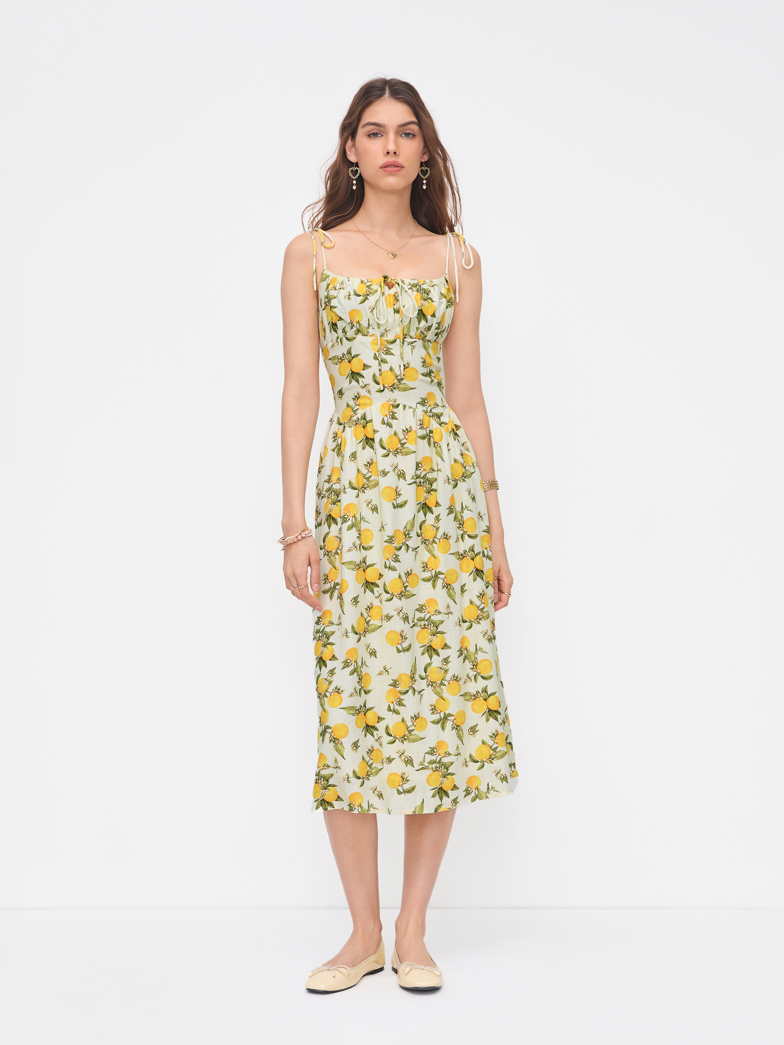 Metallic Cut Out Asymmetric Mini Dress - Cider