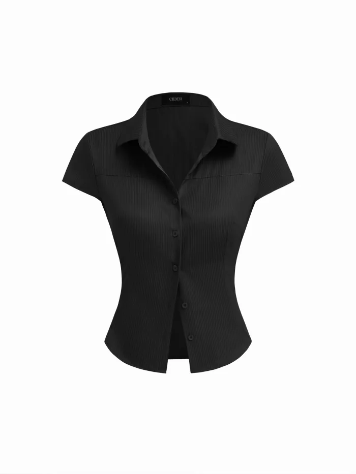 Woven Mid Rise Pleated Wide Leg Trousers  For Work