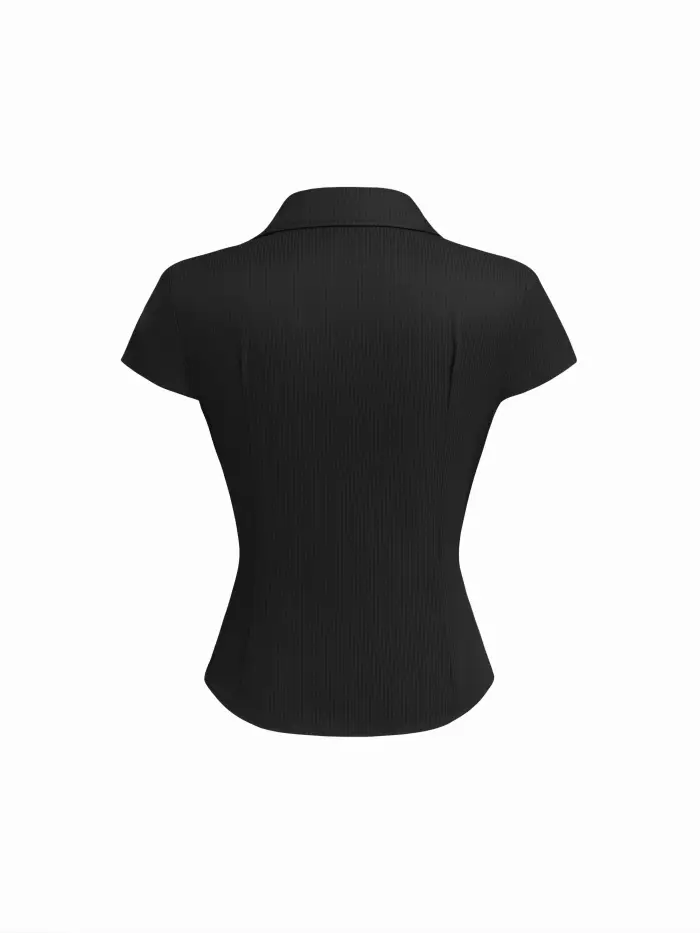 Woven Mid Rise Pleated Wide Leg Trousers  For Work