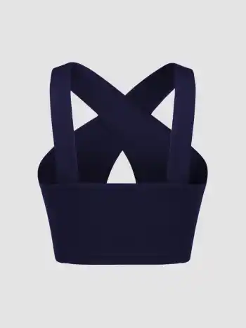 Tank-Top mit Ausschnitt und Kreuz