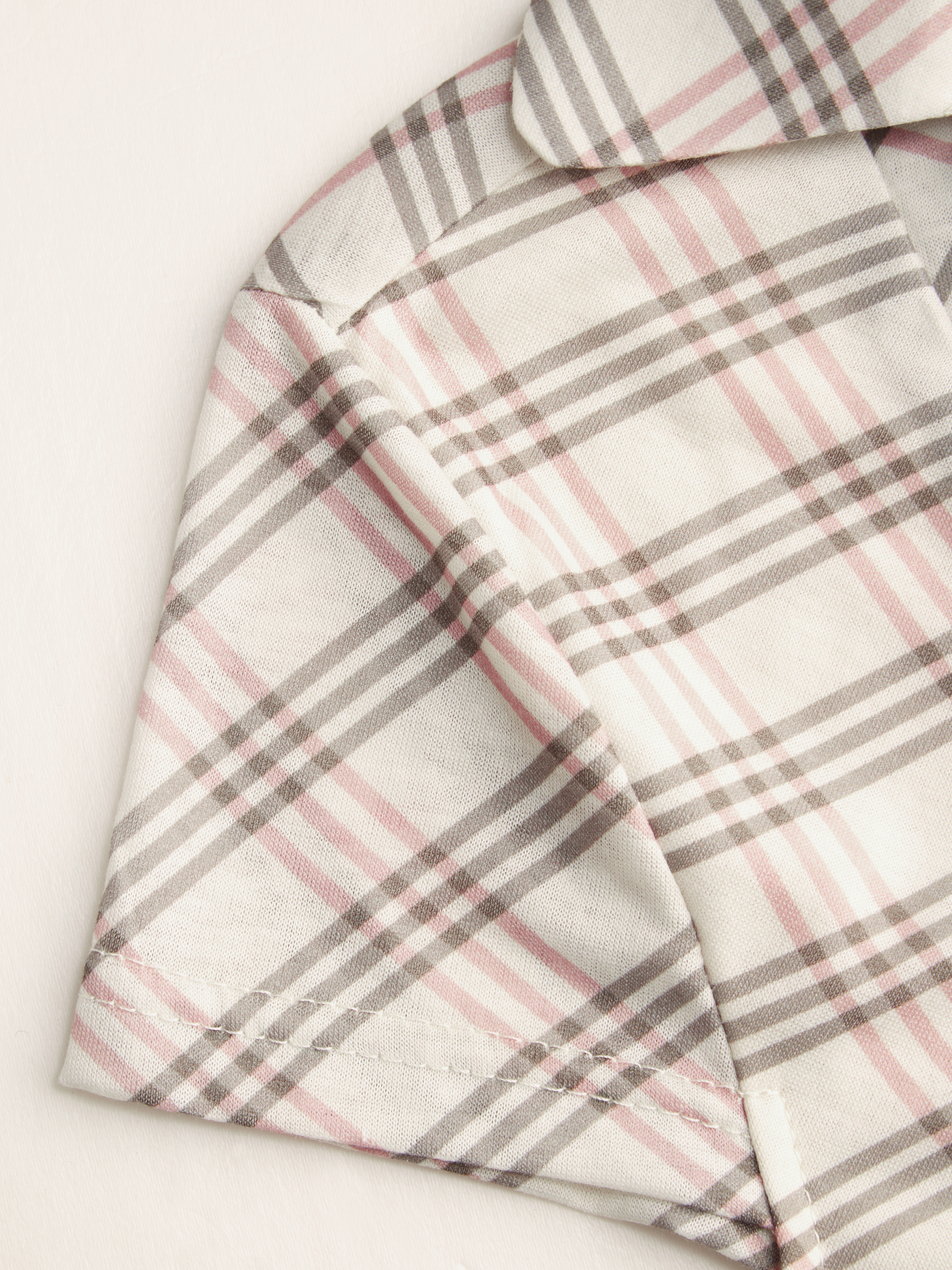 Polka Dot Mandarin Collar Short Sleeve Knotted Ruched Top