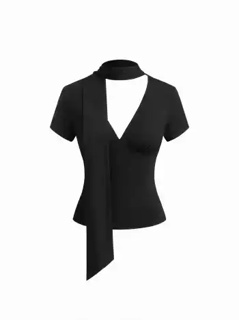 CDR Schal V-Hals T-Shirt