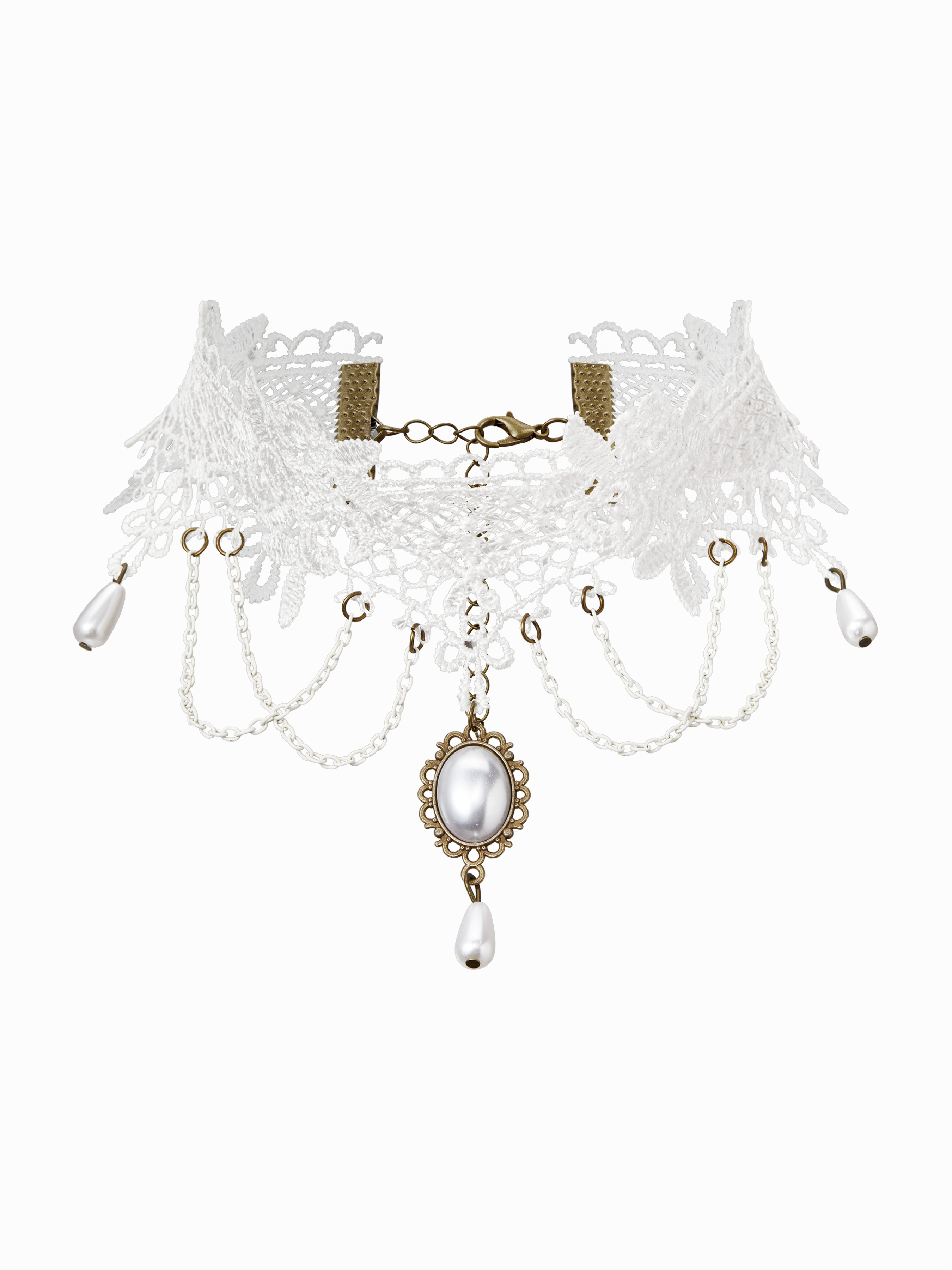 Dentelle FAUX PEARL LACE CHOKER For Décontracté quotidien Rencard Festival de musique/Live House