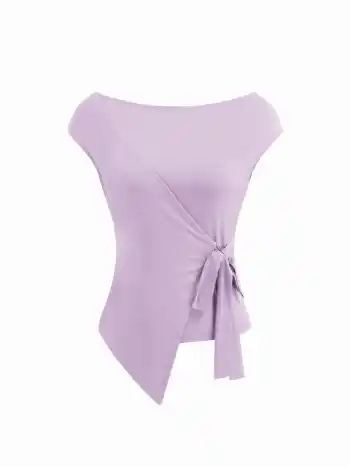 CDR Rundhals-Wrap-T-Shirt